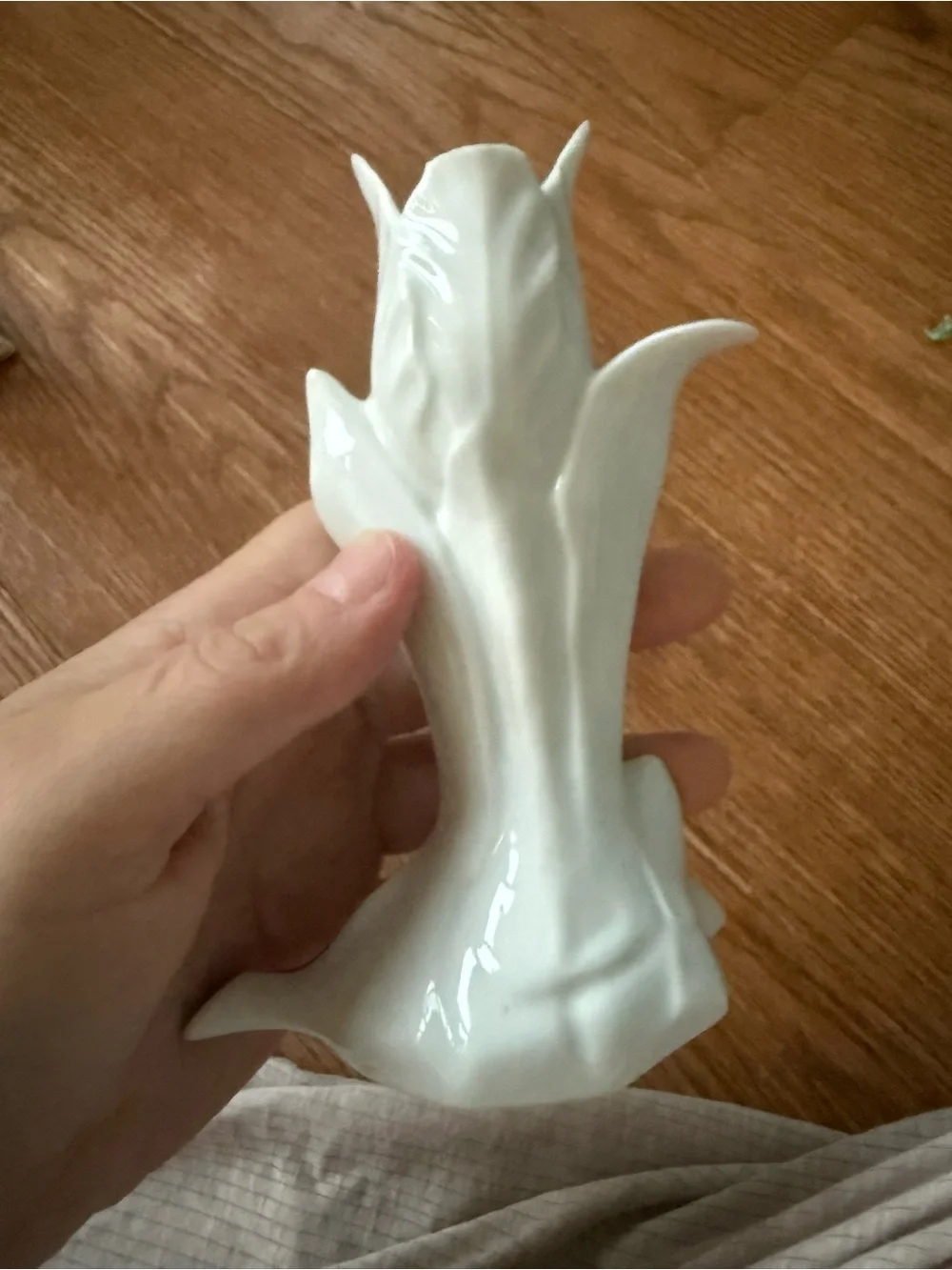 Set of 2 Vista Alegre porcelain candle holders - made in Portugal